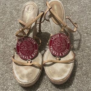 Vintage Louis Vuitton Wedge Sandals from the Trunks & Bags collection.